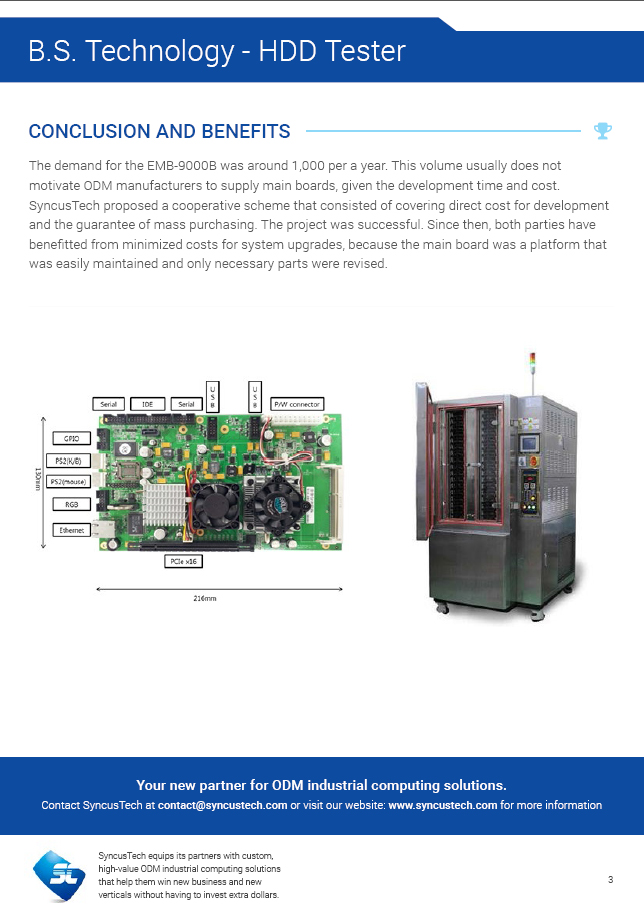 Case Study | B.S. Technology | HDD Test board