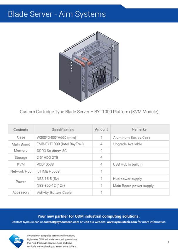 Case Study | Systems Integrator | Blade Server